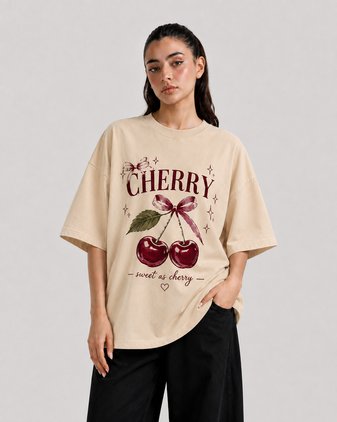 Cherry Oversized Tee