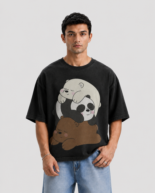 We Bare Bears Oversized Tee