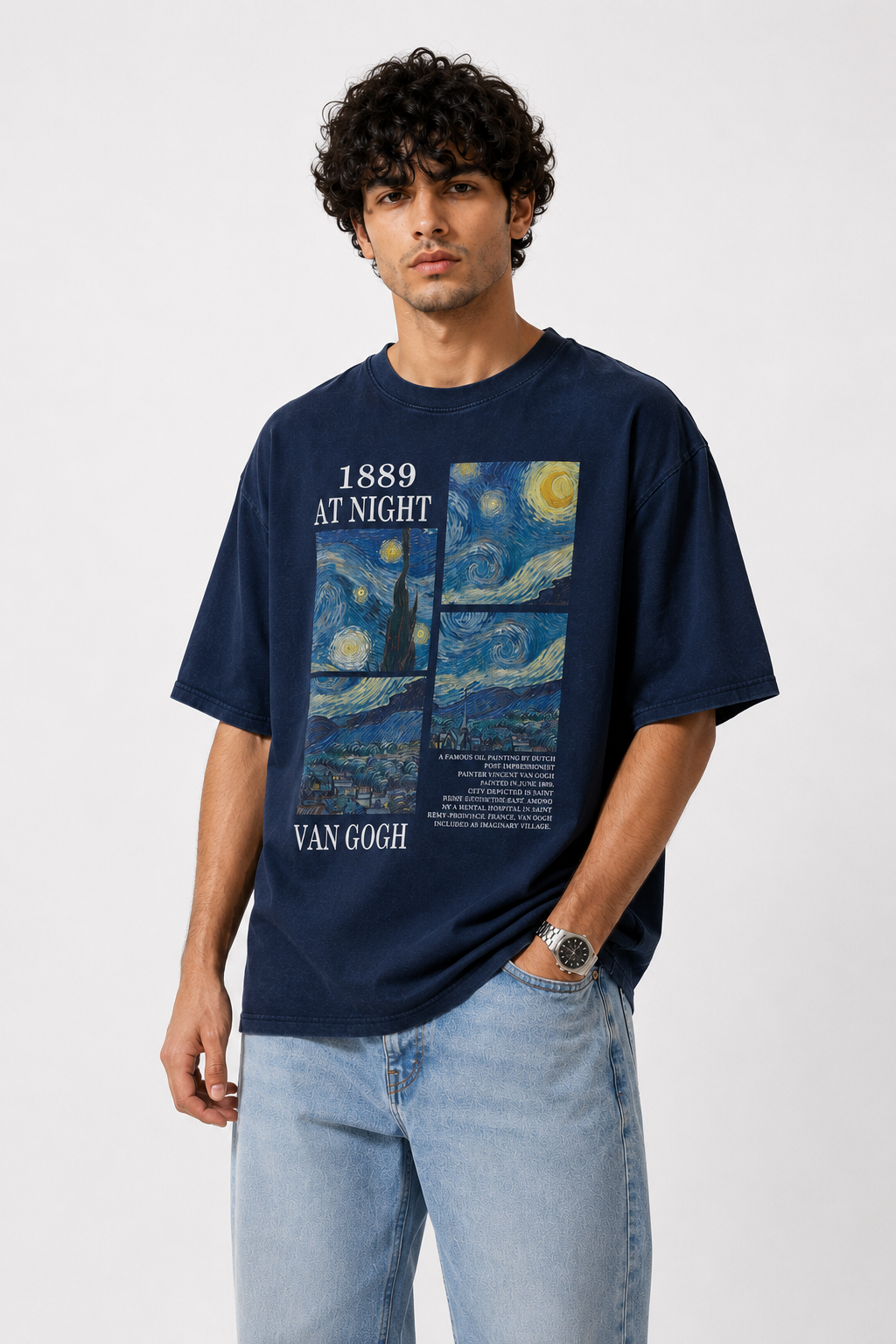 Starry Night Oversized Tee