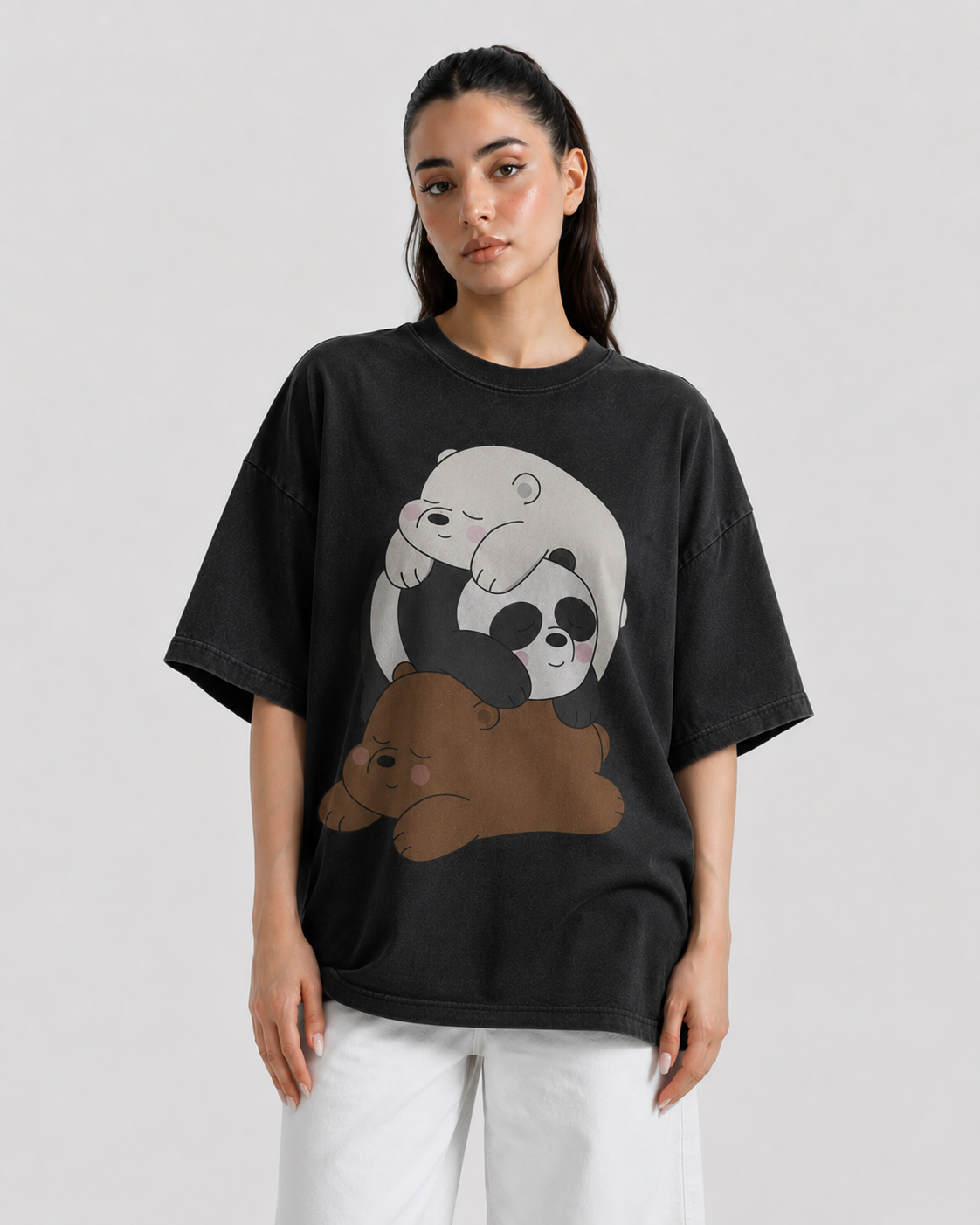 We Bare Bears Oversized Tee